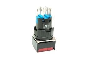 CNC Push Buton Yaylı 2no2nc Kırmızı