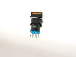 CNC Push Buton Yaylı 2no2nc Sarı