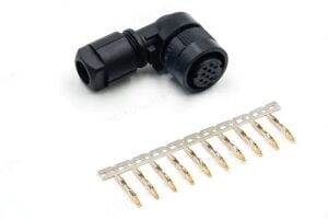 Fanuc A06B-6114-K204#E (JN1FS10SL2) 90° Açılı Encoder Soketi