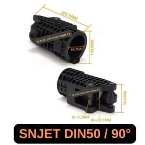 Sanjet DIN50 90 Derece Magazin Potu – Uzun Kanallı Gövde