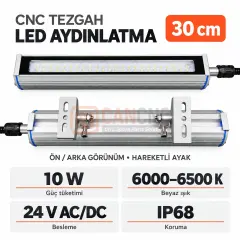 30 cm CNC LED Aydınlatma 10W 24V AC/DC IP68
