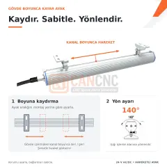 30 cm CNC LED Aydınlatma 10W 24V AC/DC IP68