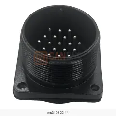 MS3102A 22-14P 19 Pin Erkek Panel Tip Askeri Konnektör
