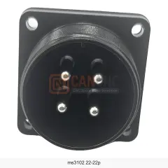 MS3102A 22-22P 4 Pin Erkek Panel Tip Güç Konnektörü