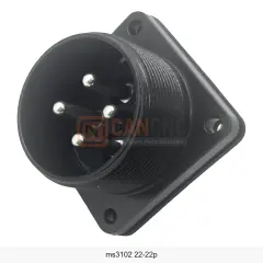 MS3102A 22-22P 4 Pin Erkek Panel Tip Güç Konnektörü