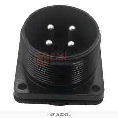 MS3102A 22-22P 4 Pin Erkek Panel Tip Güç Konnektörü