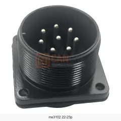 MS3102A 22-23P 8 Pin Erkek Panel Tip Askeri Konnektör