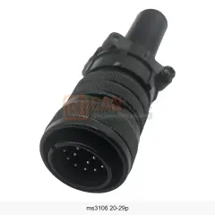MS3106A 20-29P 17 Pin Erkek Kablo Tip CNC Divizör Konnektörü