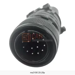 MS3106A 20-29P 17 Pin Erkek Kablo Tip CNC Divizör Konnektörü