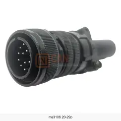 MS3106A 20-29P 17 Pin Erkek Kablo Tip CNC Divizör Konnektörü
