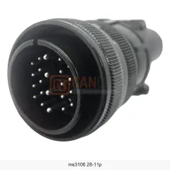 MS3106A 28-11P 22 Pin Erkek Kablo Tip Askeri Konnektör