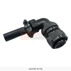 MS3108A 18-10S 4 Pin Dişi 90° Kablo Tip Askeri Konnektör