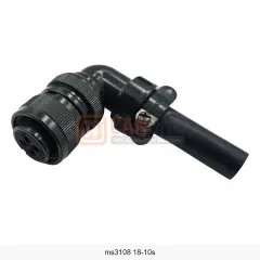 MS3108A 18-10S 4 Pin Dişi 90° Kablo Tip Askeri Konnektör