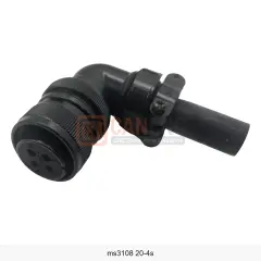 MS3108A 20-4S 4 Pin Dişi 90° Servo Motor Güç Konnektörü