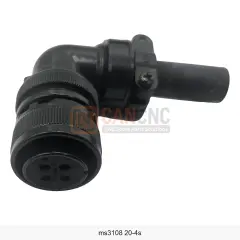 MS3108A 20-4S 4 Pin Dişi 90° Servo Motor Güç Konnektörü