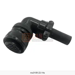 MS3108A 22-14S 19 Pin Dişi 90° Kablo Tip Askeri Konnektör