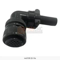MS3108A 22-14S 19 Pin Dişi 90° Kablo Tip Askeri Konnektör