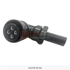 MS3108A 22-22S 4 Pin Dişi 90° Servo Motor Güç Konnektörü