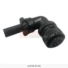 MS3108A 22-23S 8 Pin Dişi 90° Kablo Tip Askeri Konnektör