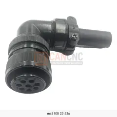 MS3108A 22-23S 8 Pin Dişi 90° Kablo Tip Askeri Konnektör