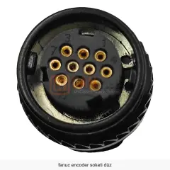FANUC A06B-6114-K204#S (JAE JN1DS10SL2) Düz 10 Pin Encoder Soketi